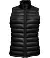 02890 Wilson BW Lds SOL'S Ladies Wilson Lightweight Padded Bodywarmer Black colour image